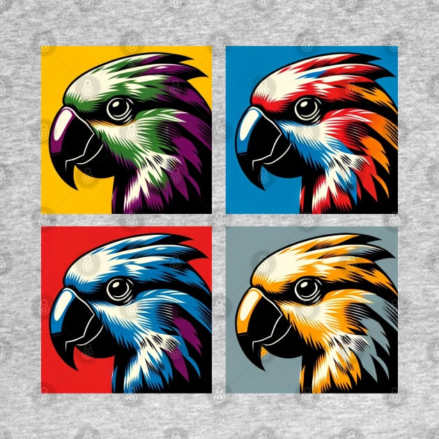 Pop Moluccan Eclectus Art - Cool Birds by PawPopArt